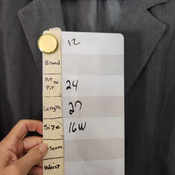 MAYDEAL Ashlley Stewart 16W Gray Blazer with Notched Lapels and Relaxed Fit - Picture 8 of 8